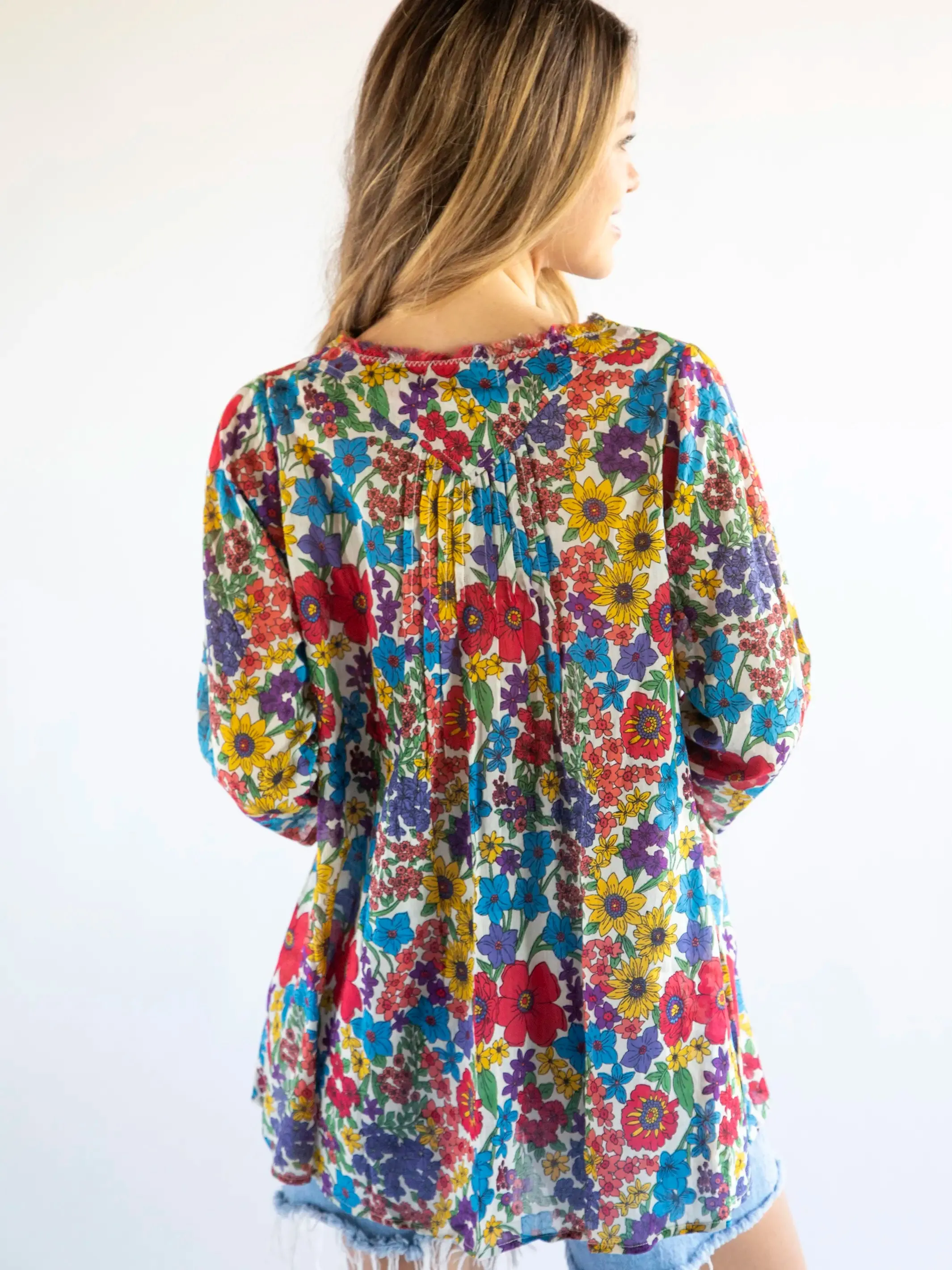 Tunic-In-A-Bag - Red Yellow Blue Floral sold by NATURAL LIFE product image thumbnail 3