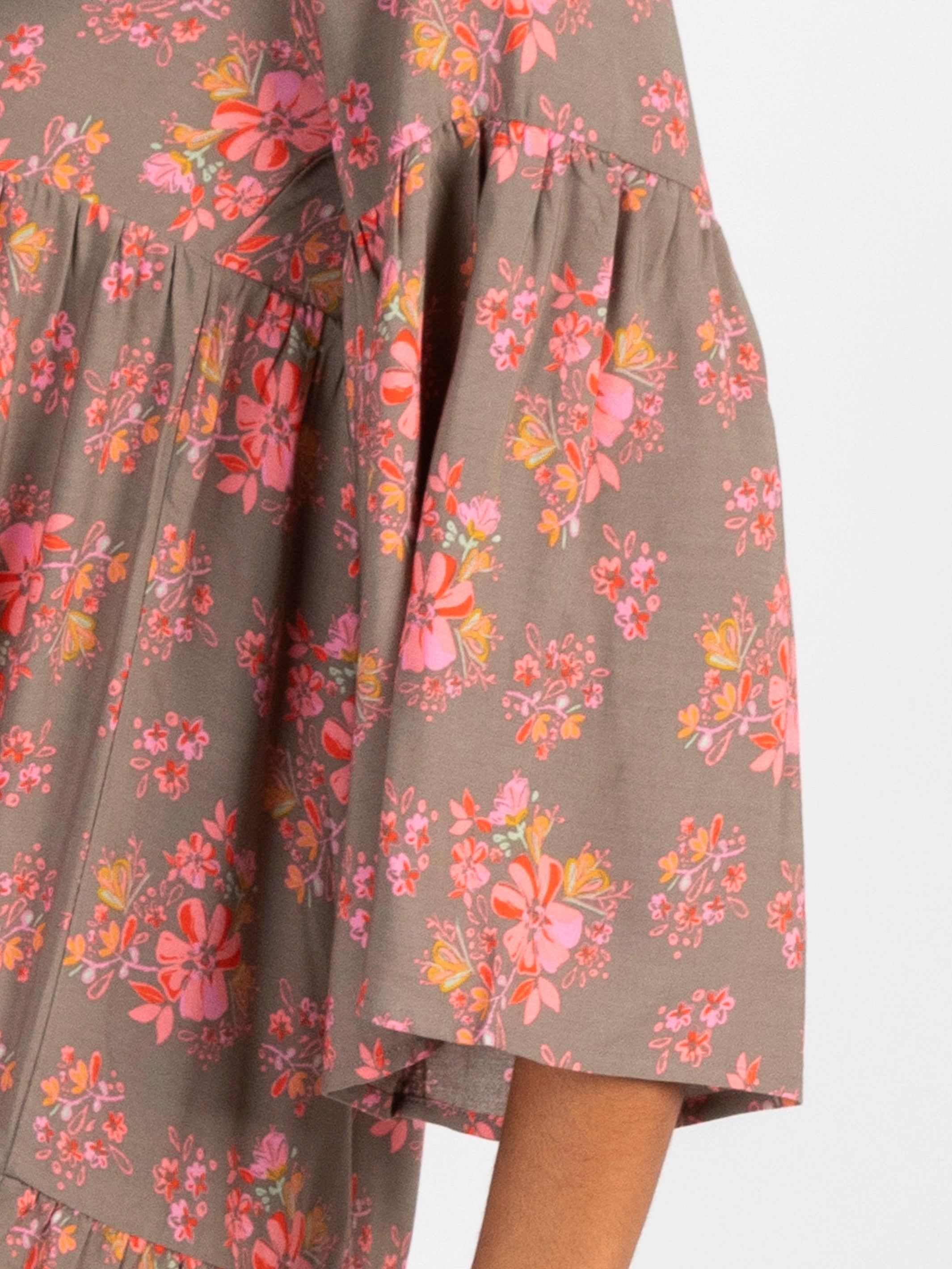 Charlotte Midi Dress - Coral Floral sold by NATURAL LIFE product image thumbnail 4