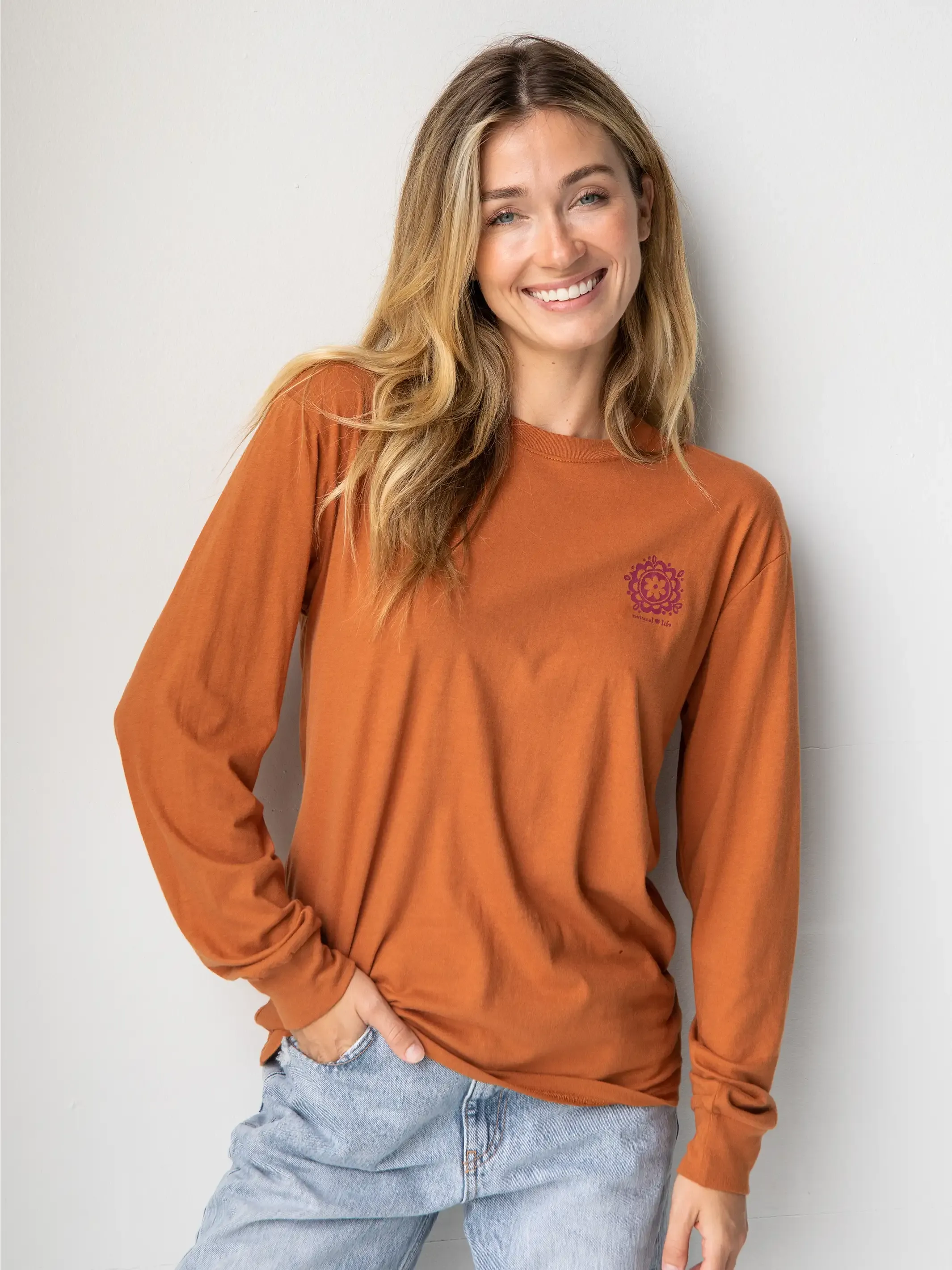 Long Sleeve Comfy Tee Shirt - Stay Close sold by NATURAL LIFE product image thumbnail 3