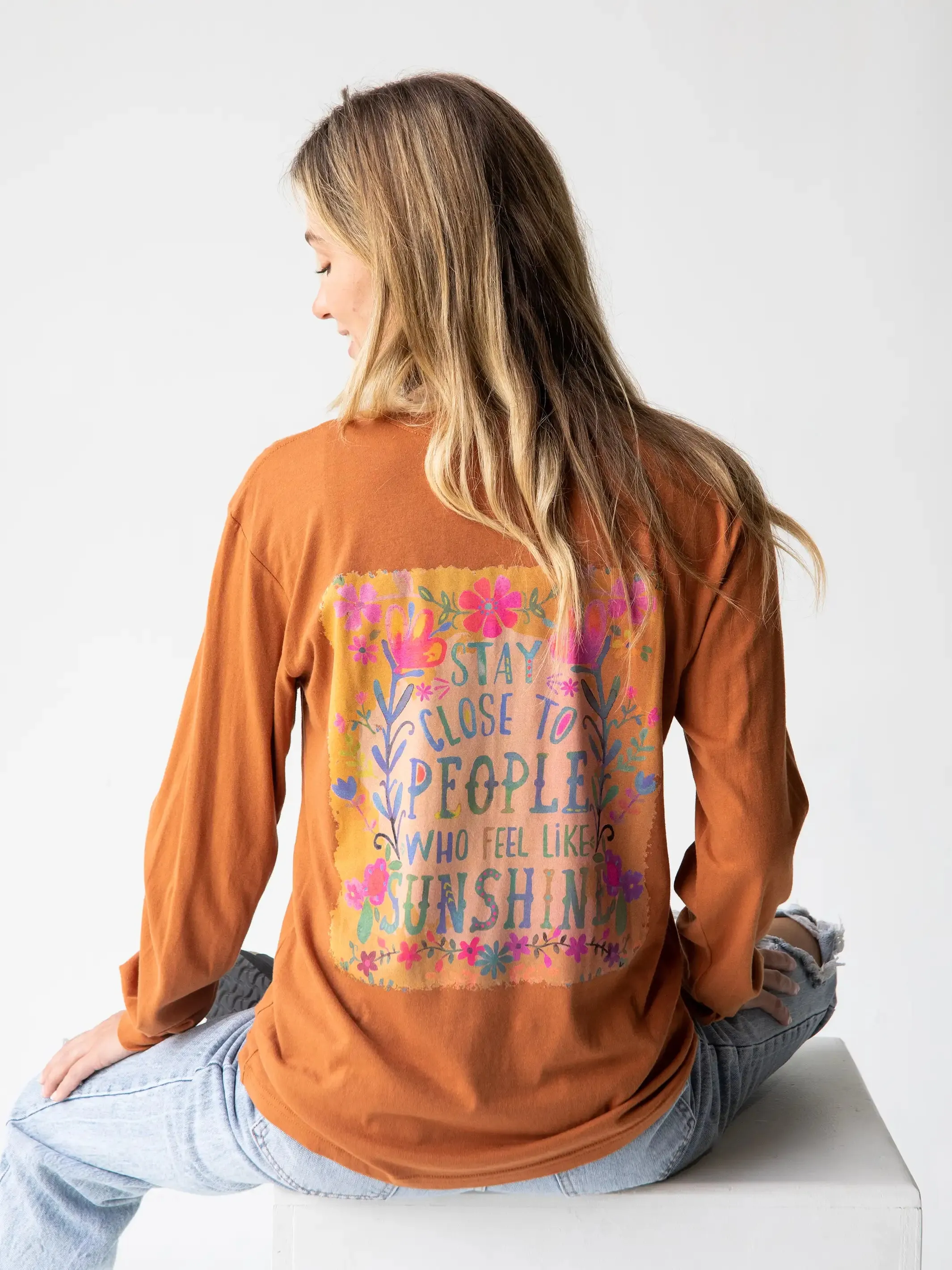 Long Sleeve Comfy Tee Shirt - Stay Close sold by NATURAL LIFE