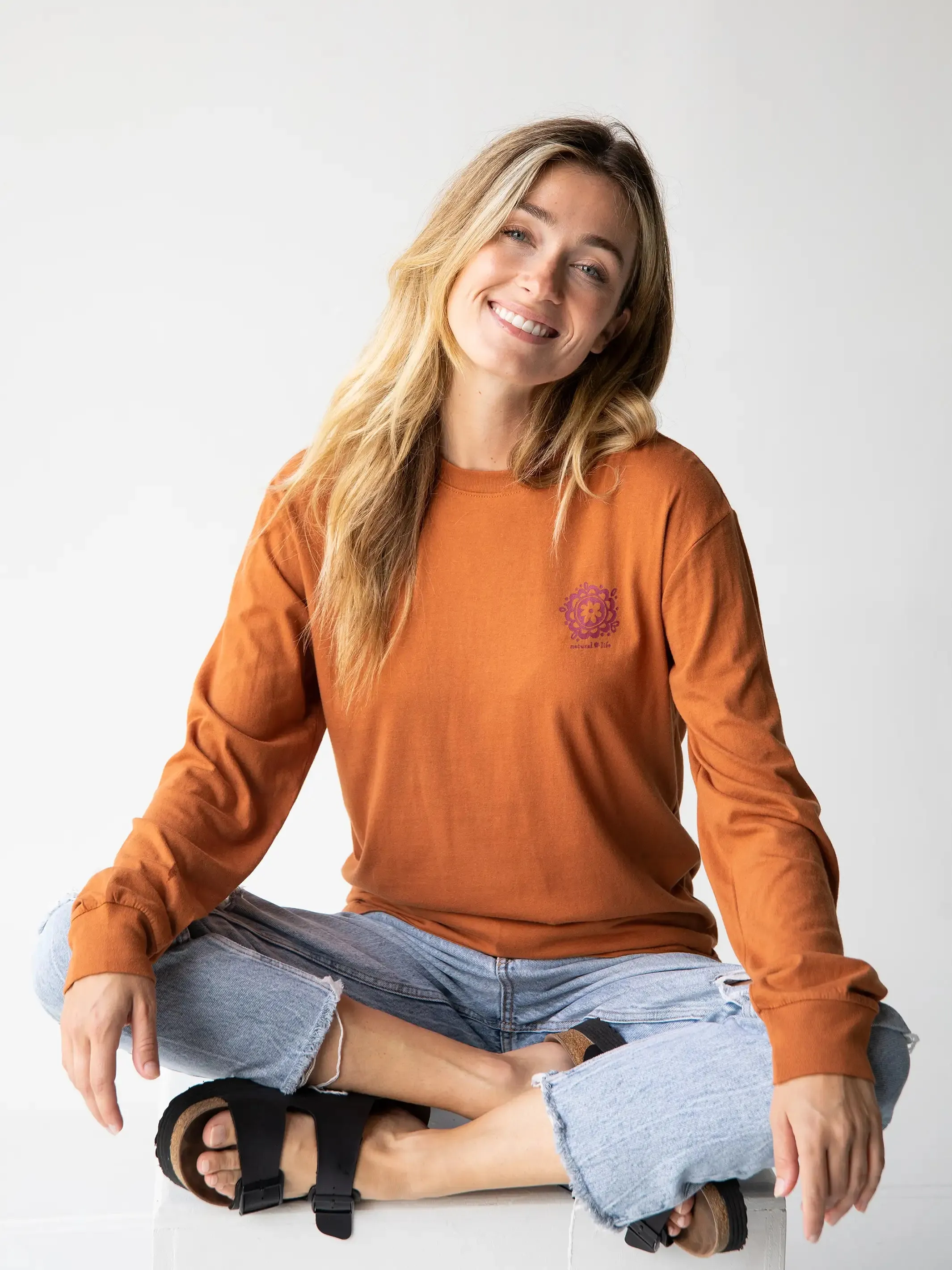 Long Sleeve Comfy Tee Shirt - Stay Close sold by NATURAL LIFE product image thumbnail 2