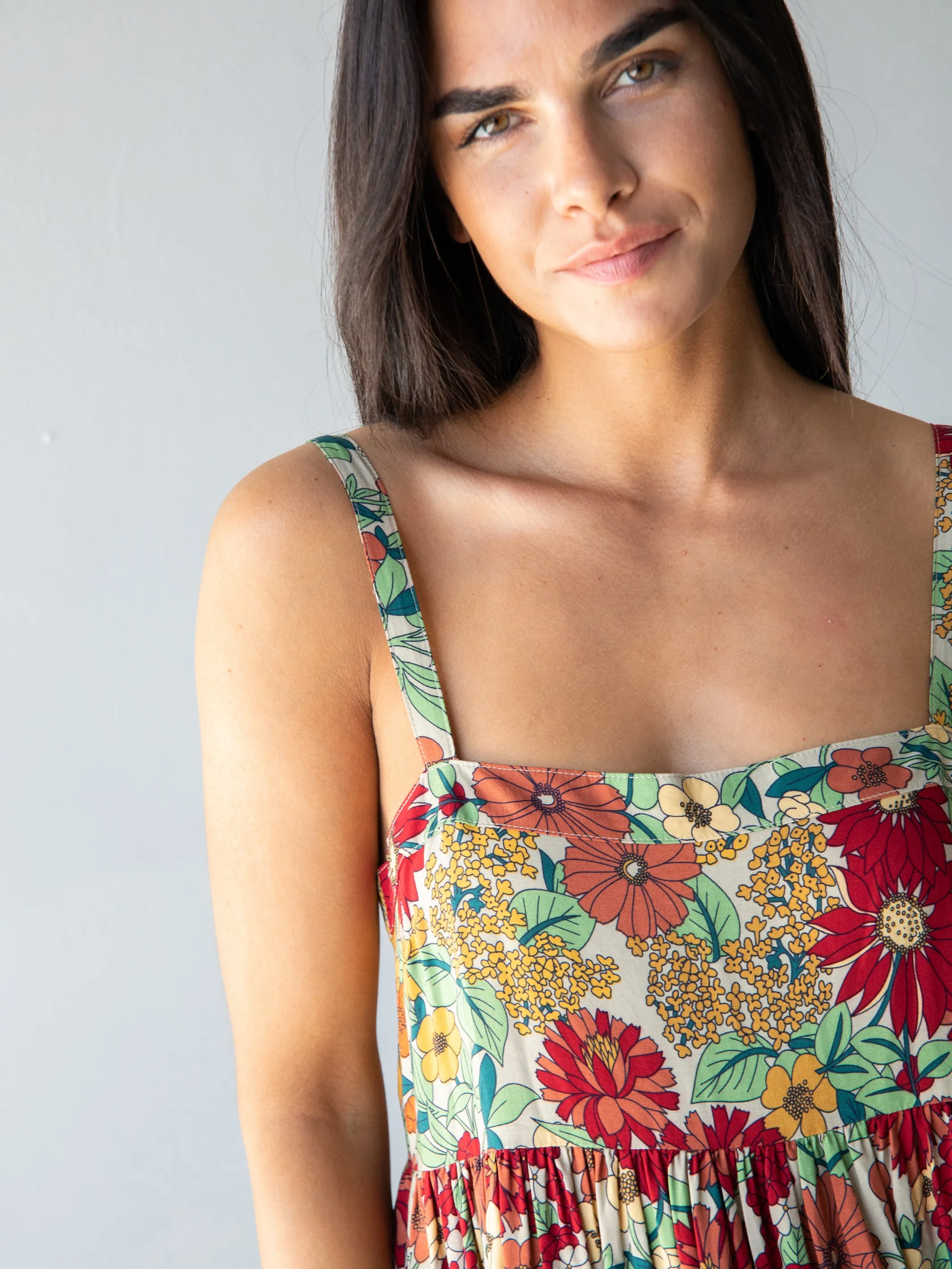 Patti Dress - Gold Vintage Floral sold by NATURAL LIFE product image thumbnail 3