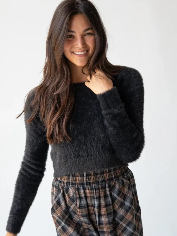 Fuzzy Sweater - Black sold by NATURAL LIFE