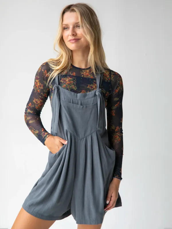 Carrington Romper - Charcoal sold by NATURAL LIFE
