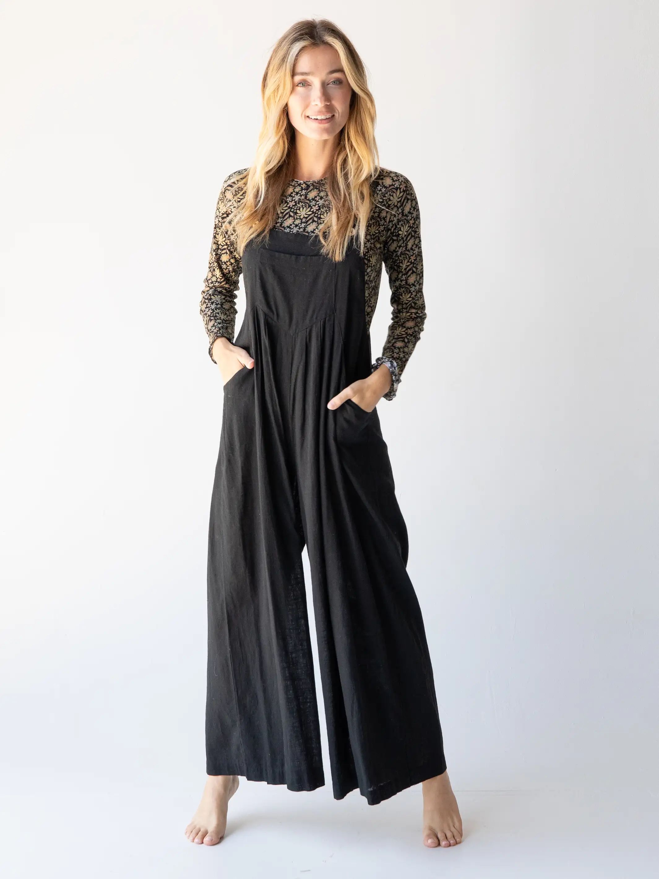 Carrington Wide-Leg Jumpsuit - Black sold by NATURAL LIFE