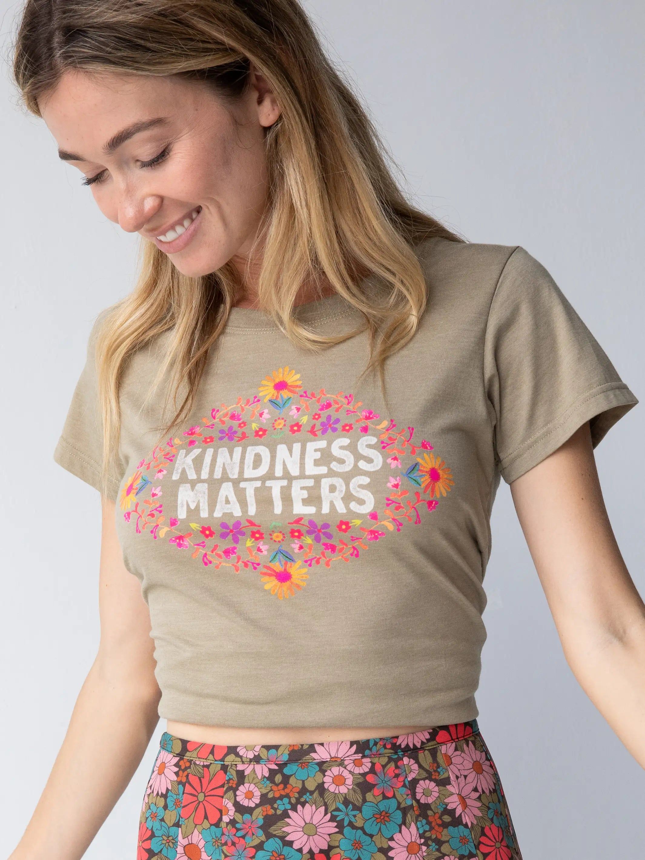Perfect Fit Tee Shirt - Kindness Matters sold by NATURAL LIFE product image thumbnail 3