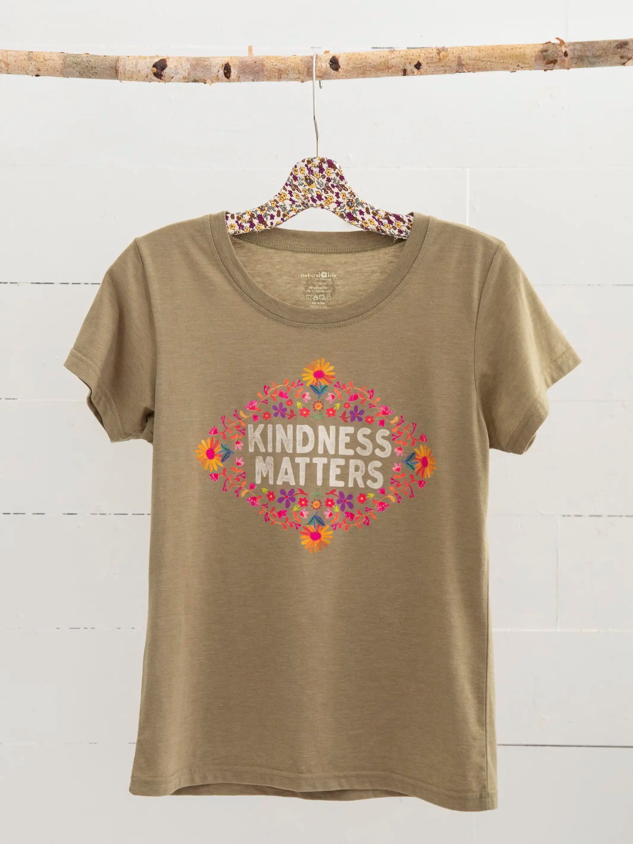 Perfect Fit Tee Shirt - Kindness Matters sold by NATURAL LIFE