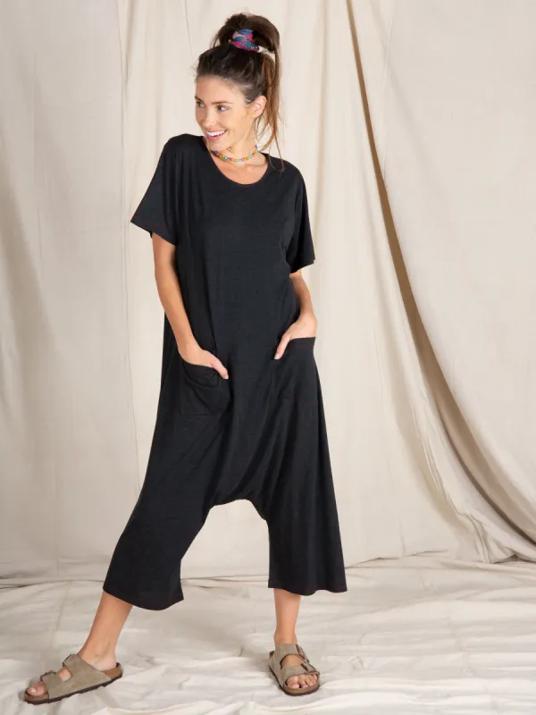 Nomad Knit Jumpsuit - Charcoal sold by NATURAL LIFE