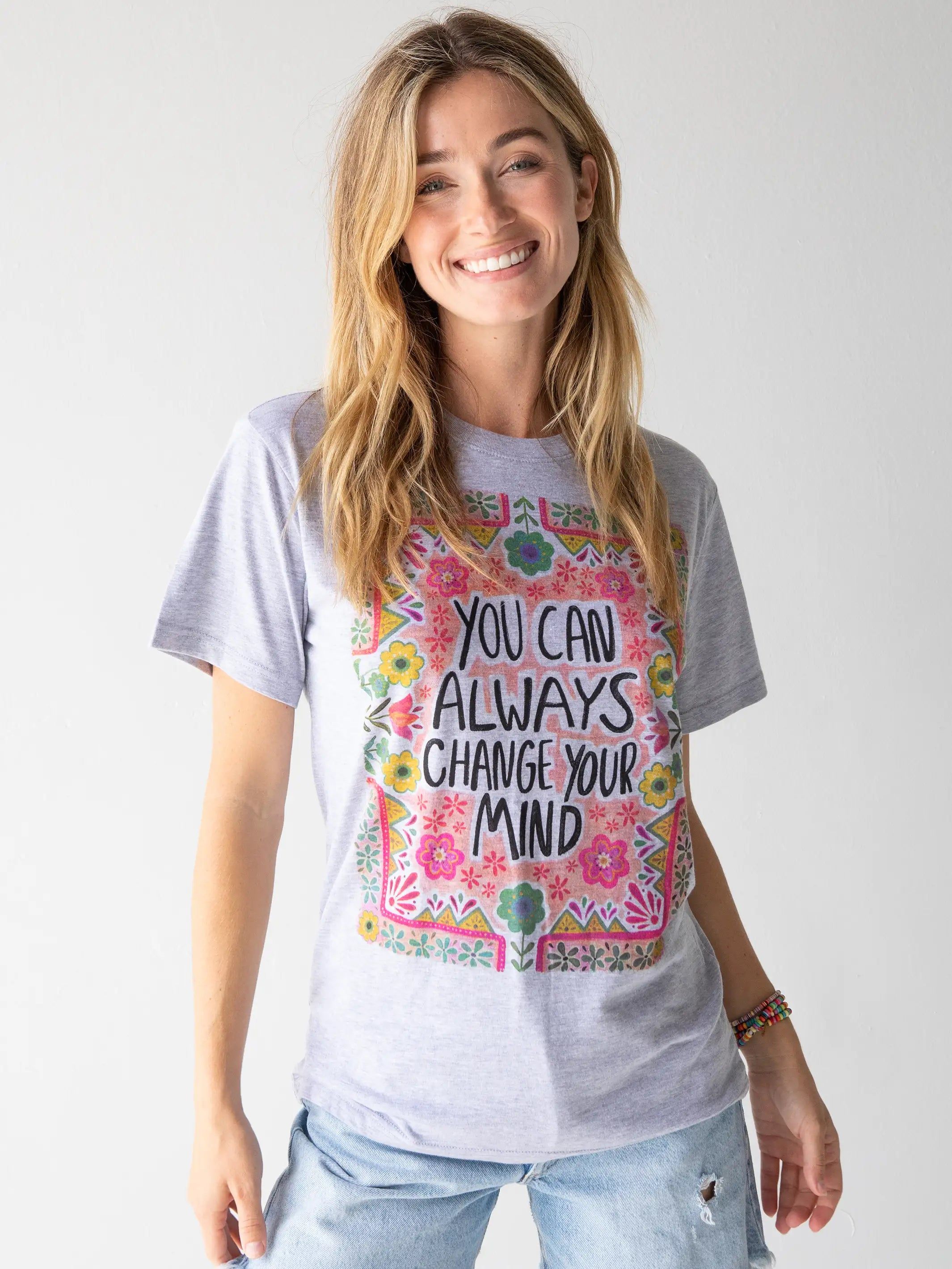 Boyfriend Tee Shirt - Change Your Mind sold by NATURAL LIFE