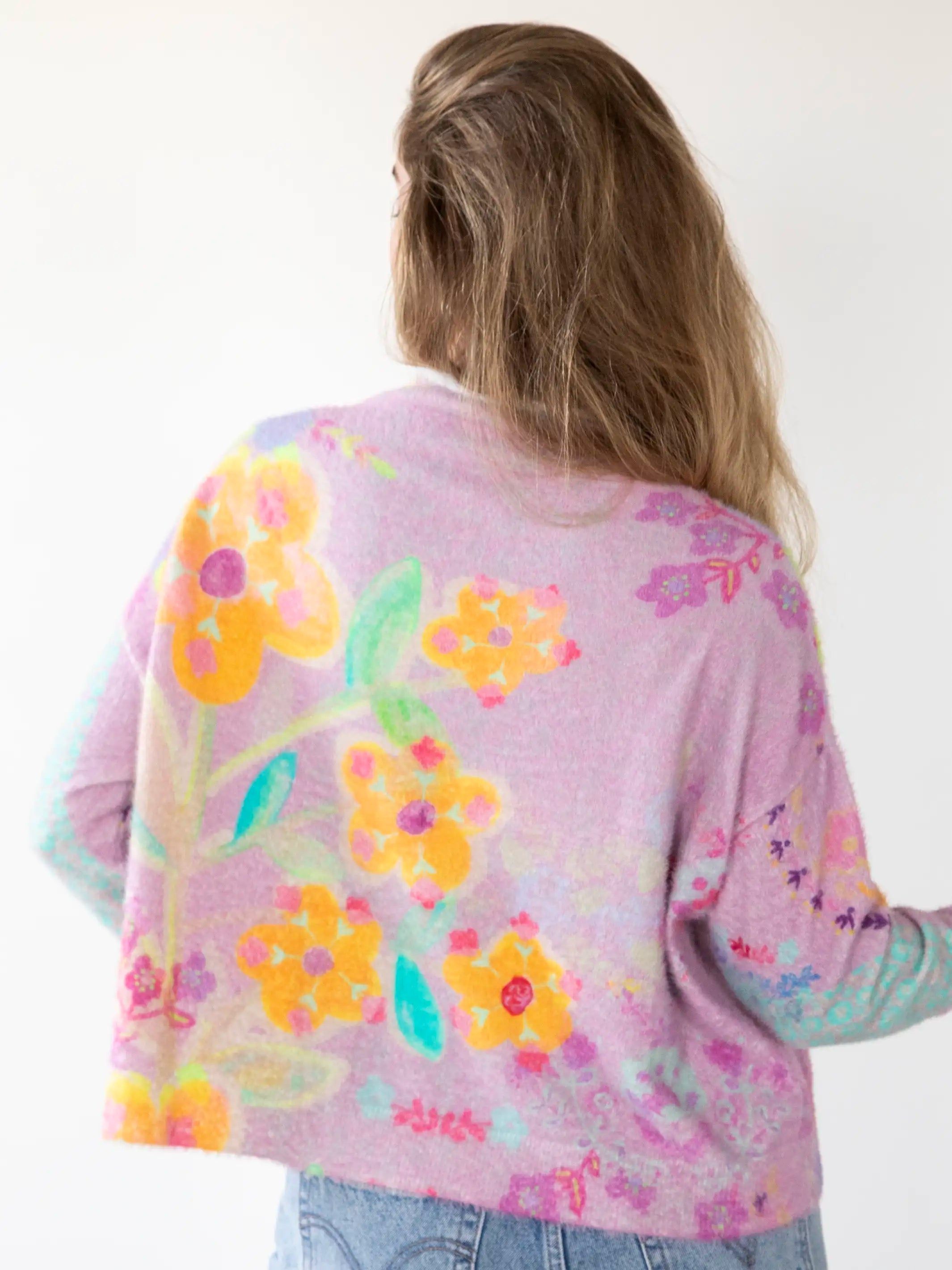 Cashmere-Like Fuzzy Pullover Sweater - Lavender sold by NATURAL LIFE product image thumbnail 2