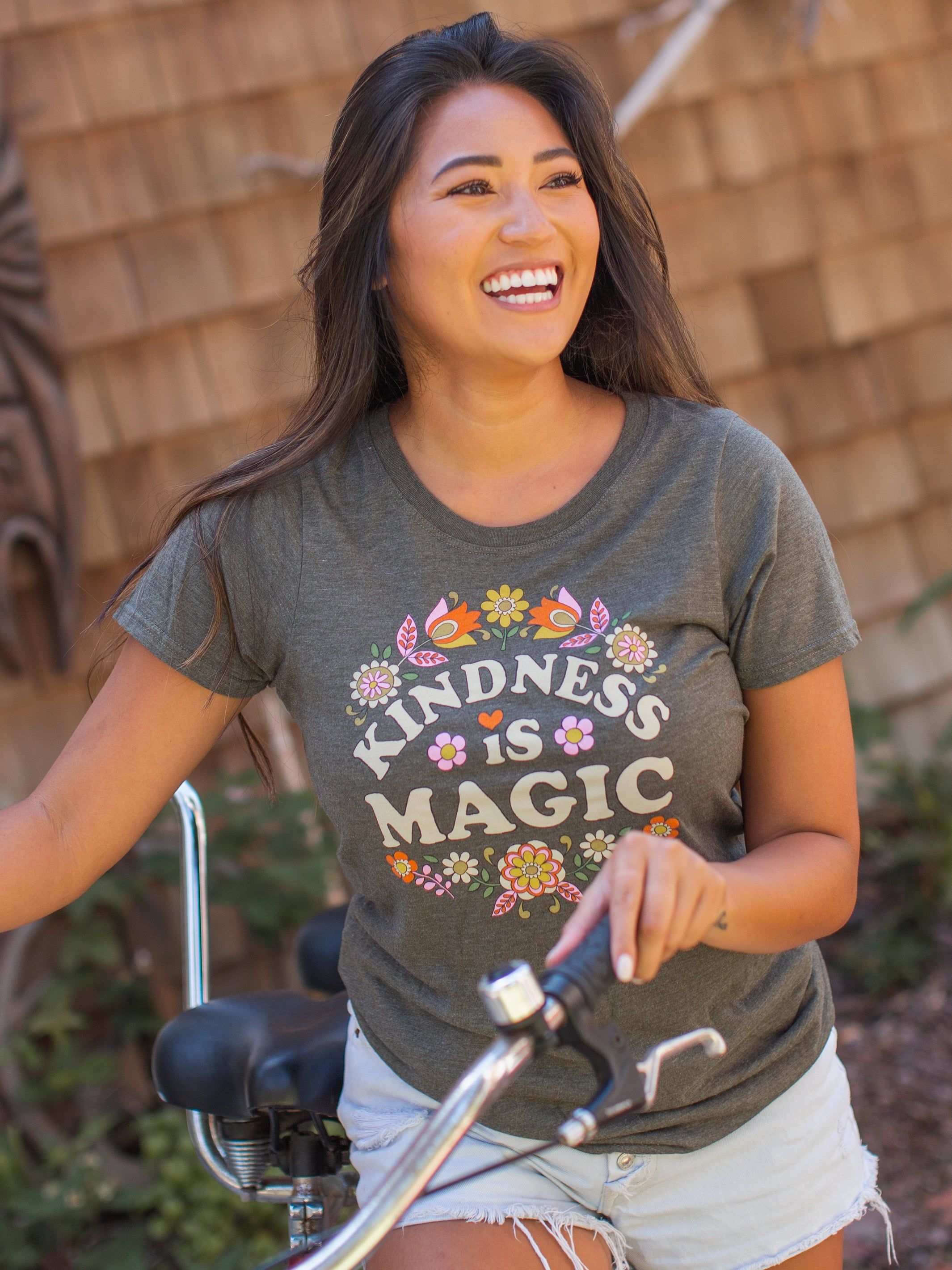 Perfect Fit Tee Shirt - Kindness Is Magic sold by NATURAL LIFE product image thumbnail 2