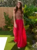 Patti Palazzo Pant - Jacquard Magenta sold by NATURAL LIFE