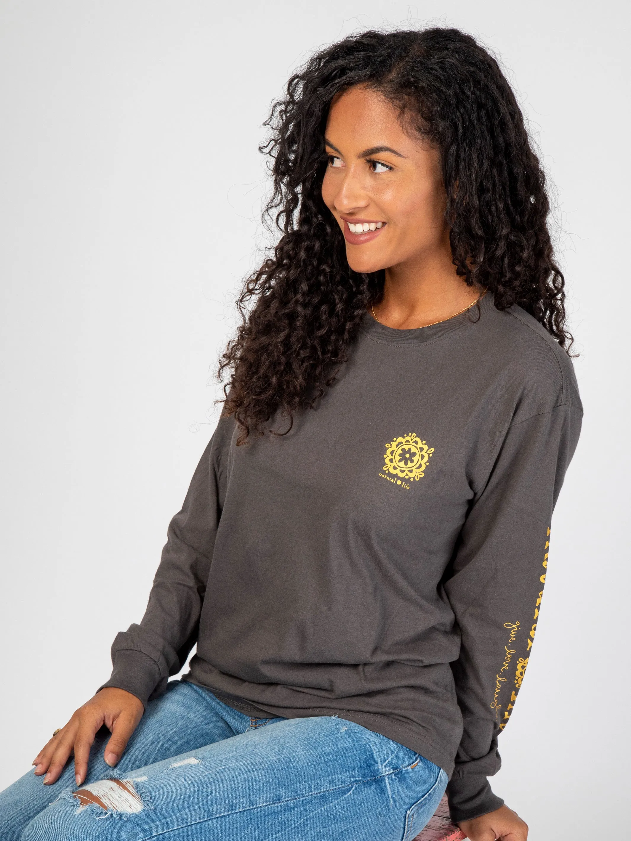 Long Sleeve Comfy Tee Shirt - Wings Exist sold by NATURAL LIFE product image thumbnail 4