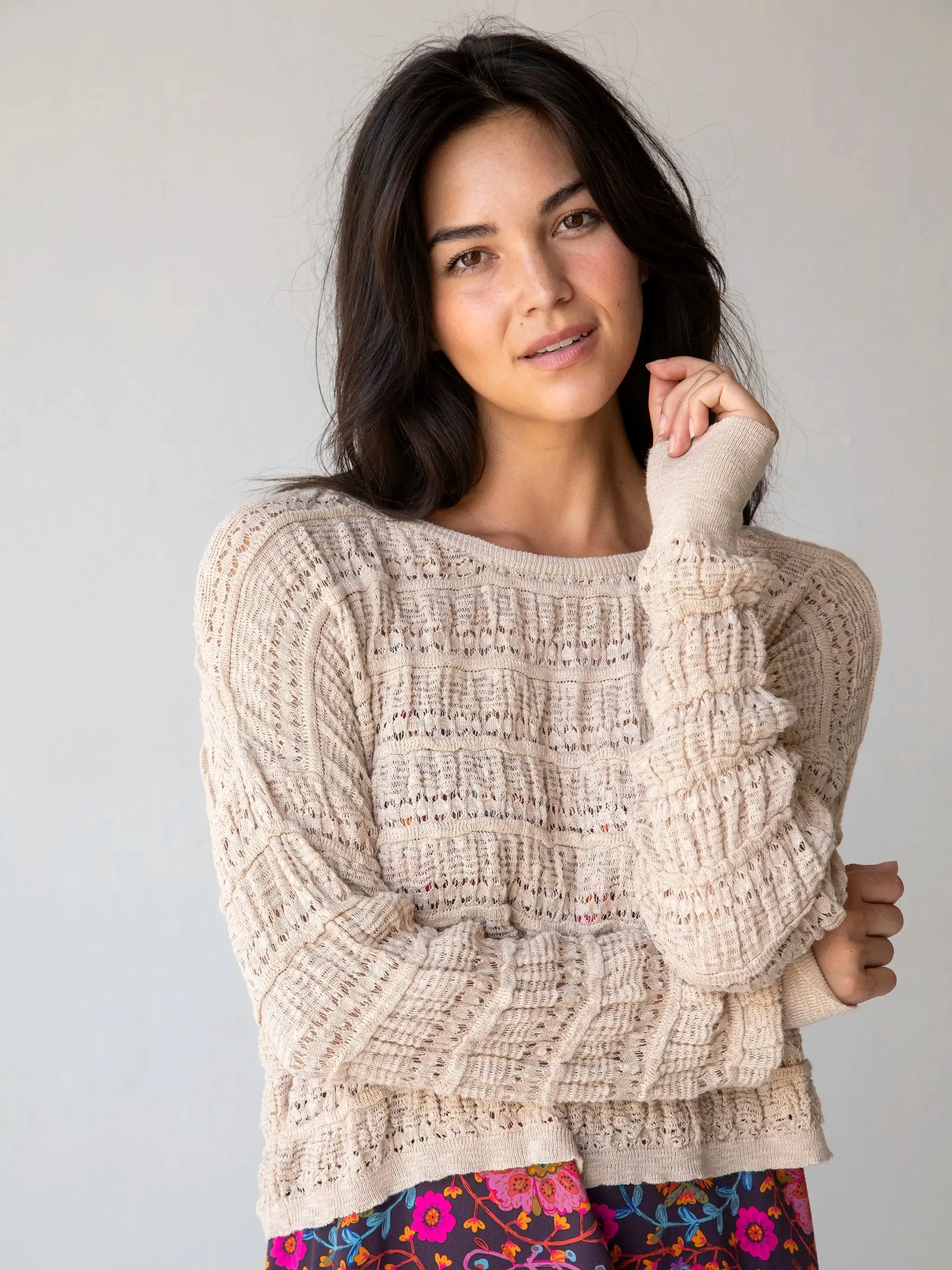 Emily Layering Sweater - Cream sold by NATURAL LIFE