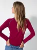Lily Cotton Long Sleeve Tee Shirt - Cranberry sold by NATURAL LIFE