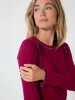 Lily Cotton Long Sleeve Tee Shirt - Cranberry sold by NATURAL LIFE