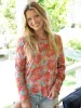 Lily Cotton Long Sleeve Tee Shirt - Pink Red Floral sold by NATURAL LIFE