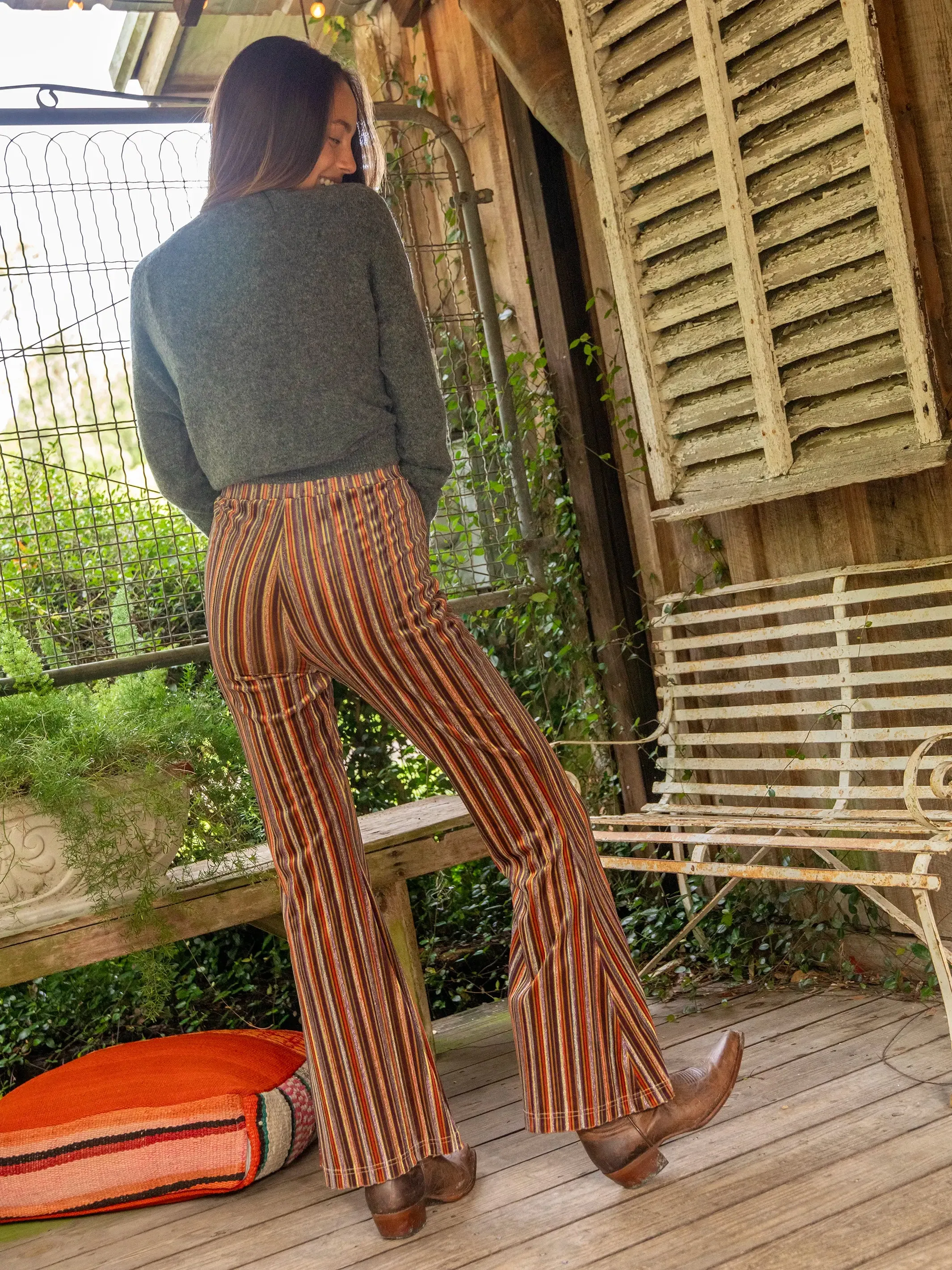 パンツ vintage cotton velvet flared pants ETRO High-Rise Cotton Velvet Flared Pants | endource