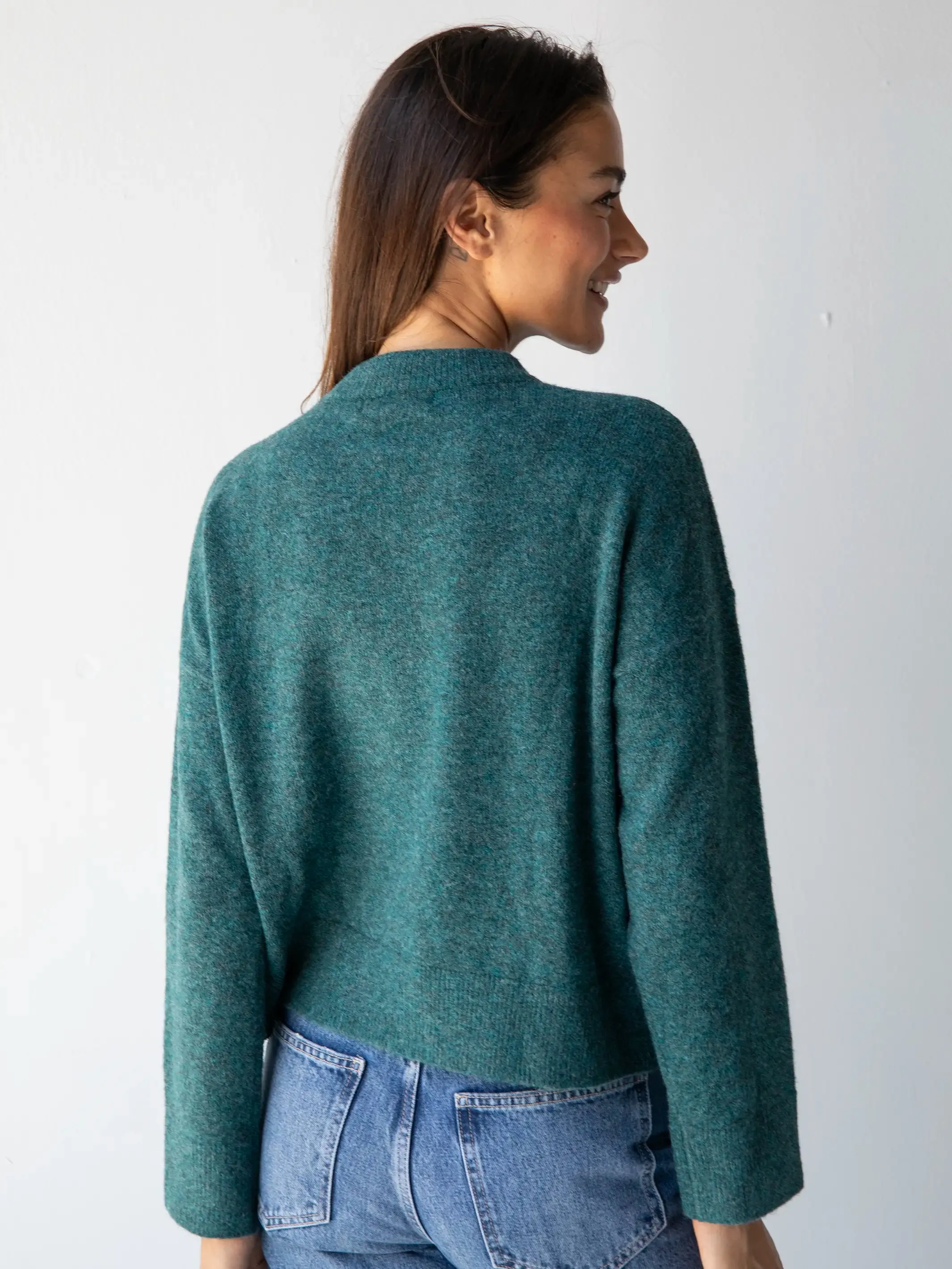 Everyone's Favorite Sweater - Dark Teal Dog sold by NATURAL LIFE product image thumbnail 3