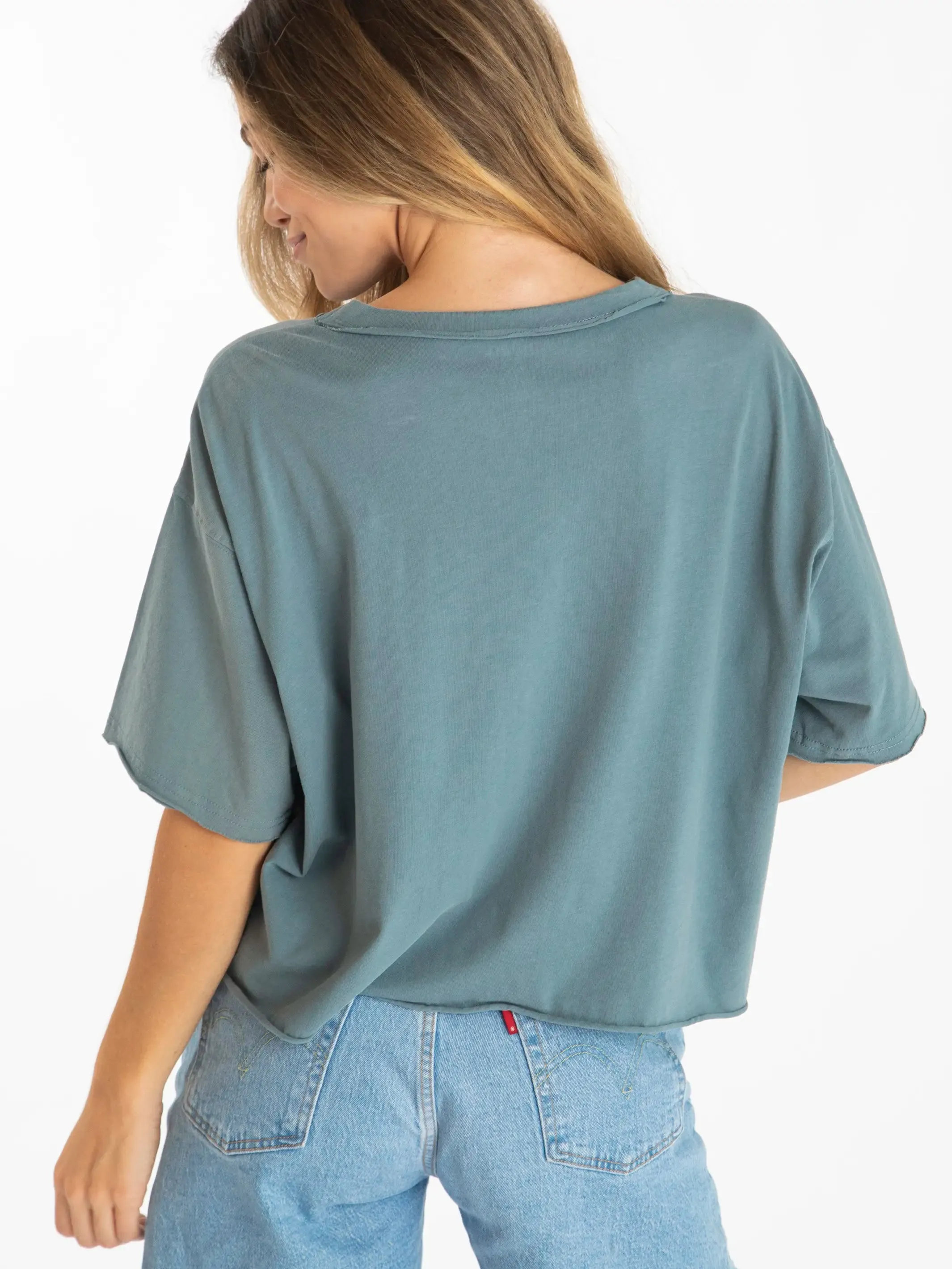 Oversized Cotton Boxy Tee - Slate sold by NATURAL LIFE product image thumbnail 3