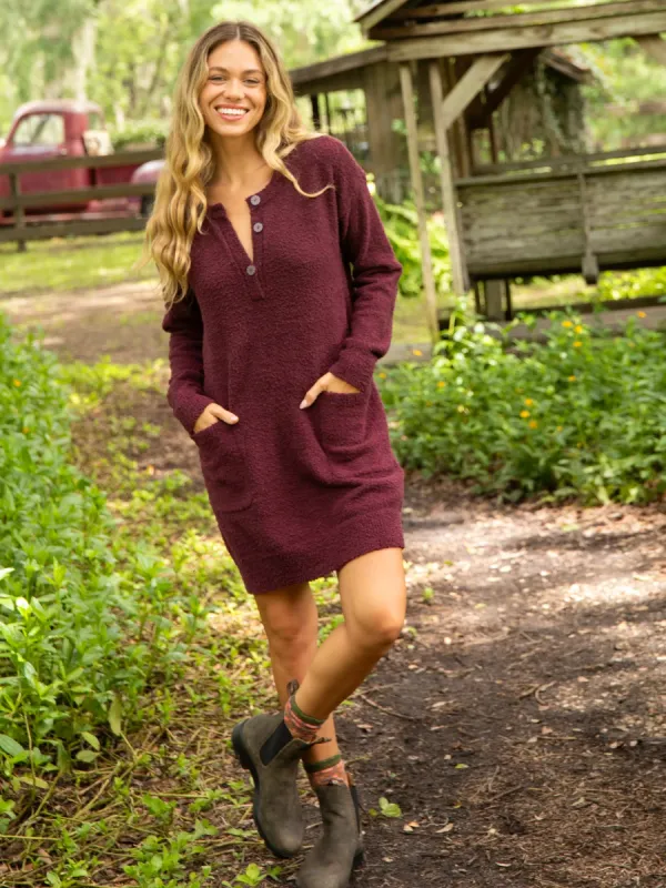 Cozy Up Mini Sweater Dress - Purple sold by NATURAL LIFE