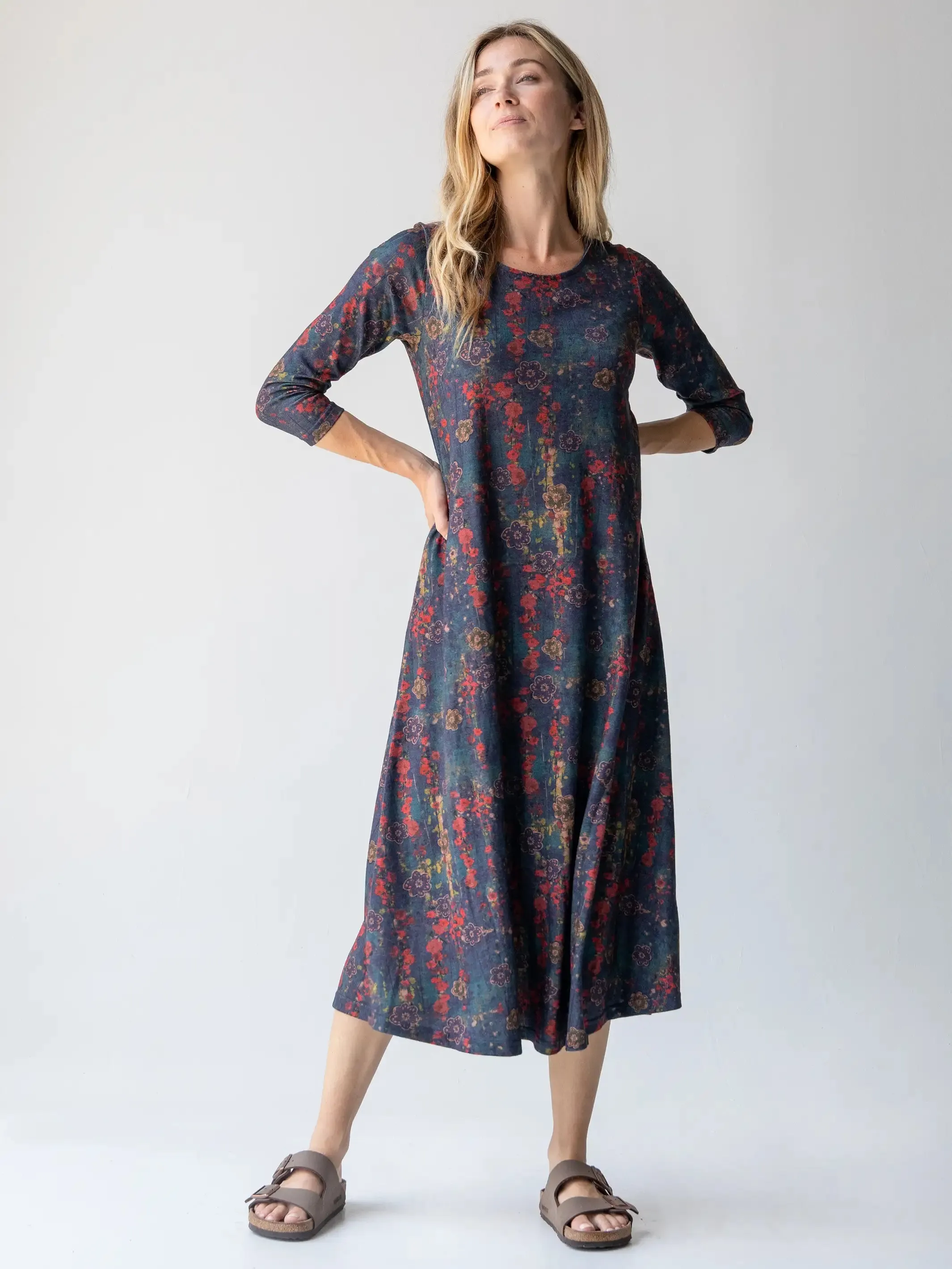 Lottie Knit Maxi Dress - Watercolor Floral sold by NATURAL LIFE product image thumbnail 3