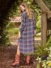 Cooper Flannel Shirt Dress - Navy Red Plaid sold by NATURAL LIFE