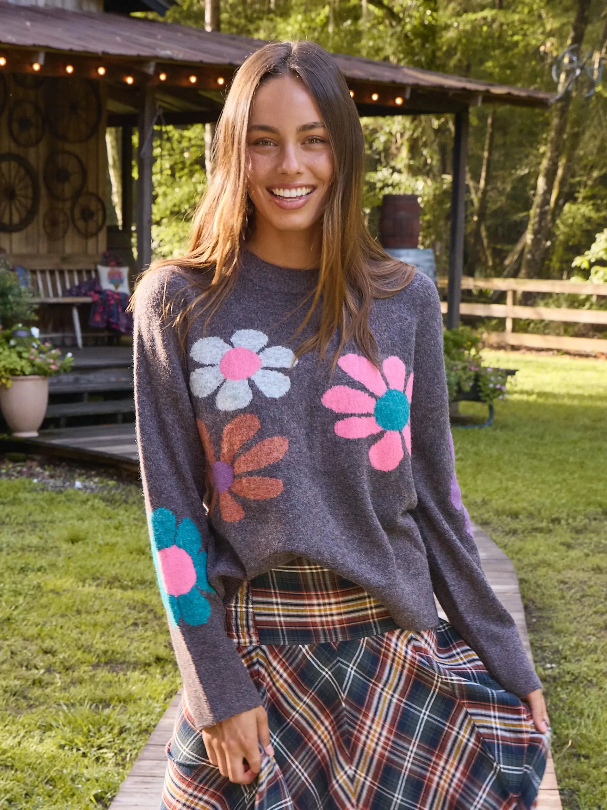 Everyone's Favorite Sweater - Washed Black Daisy sold by NATURAL LIFE