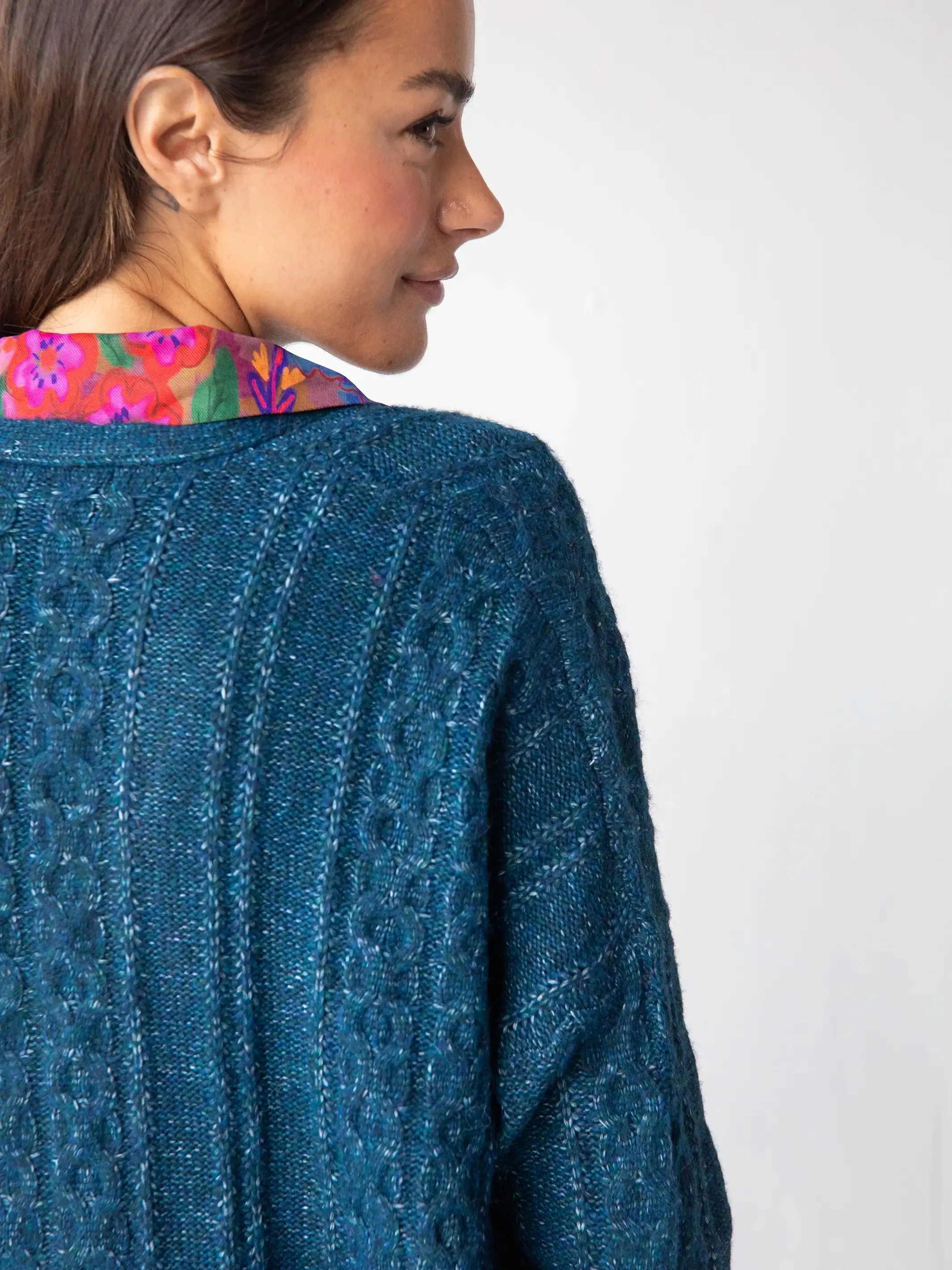 So Soft Grandpa Cardigan - Dark Teal sold by NATURAL LIFE product image thumbnail 2