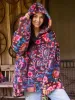 Oversized Blanket Hoodie - Black Printed Folk Circles sold by NATURAL LIFE