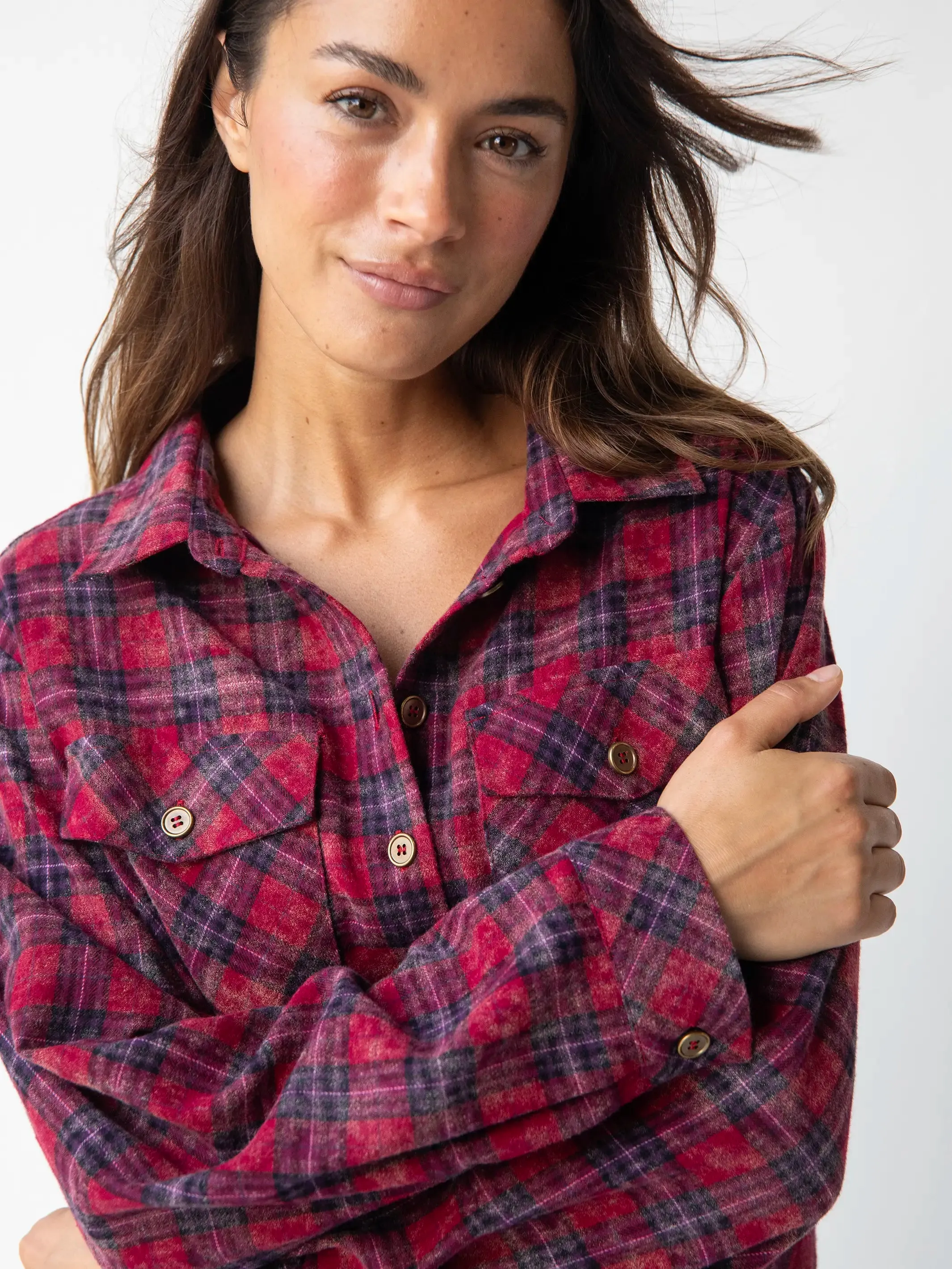Telluride Patch Flannel Shirt - Practice Peace sold by NATURAL LIFE product image thumbnail 2