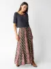 Mix It Up Maxi Skirt - Brown Olive Mixed Floral sold by NATURAL LIFE