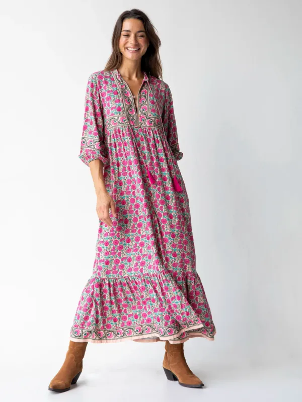 Phoebe Maxi Dress - Pink Puff Floral sold by NATURAL LIFE