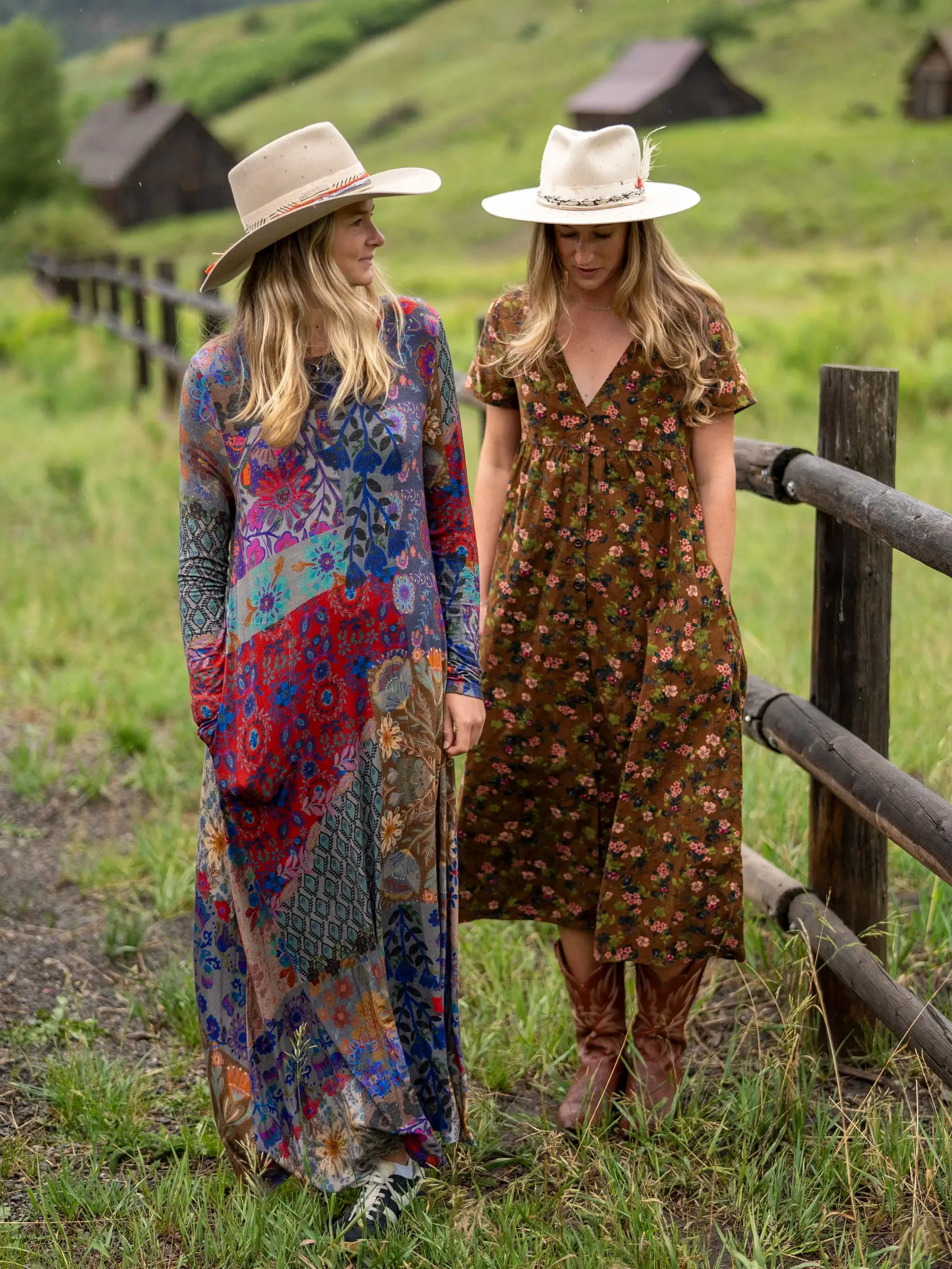 Stevie Knit Maxi Dress - Blue Patchwork sold by NATURAL LIFE product image thumbnail 3