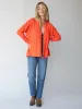 So Soft Grandpa Cardigan - Orange Crush sold by NATURAL LIFE