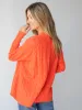 So Soft Grandpa Cardigan - Orange Crush sold by NATURAL LIFE