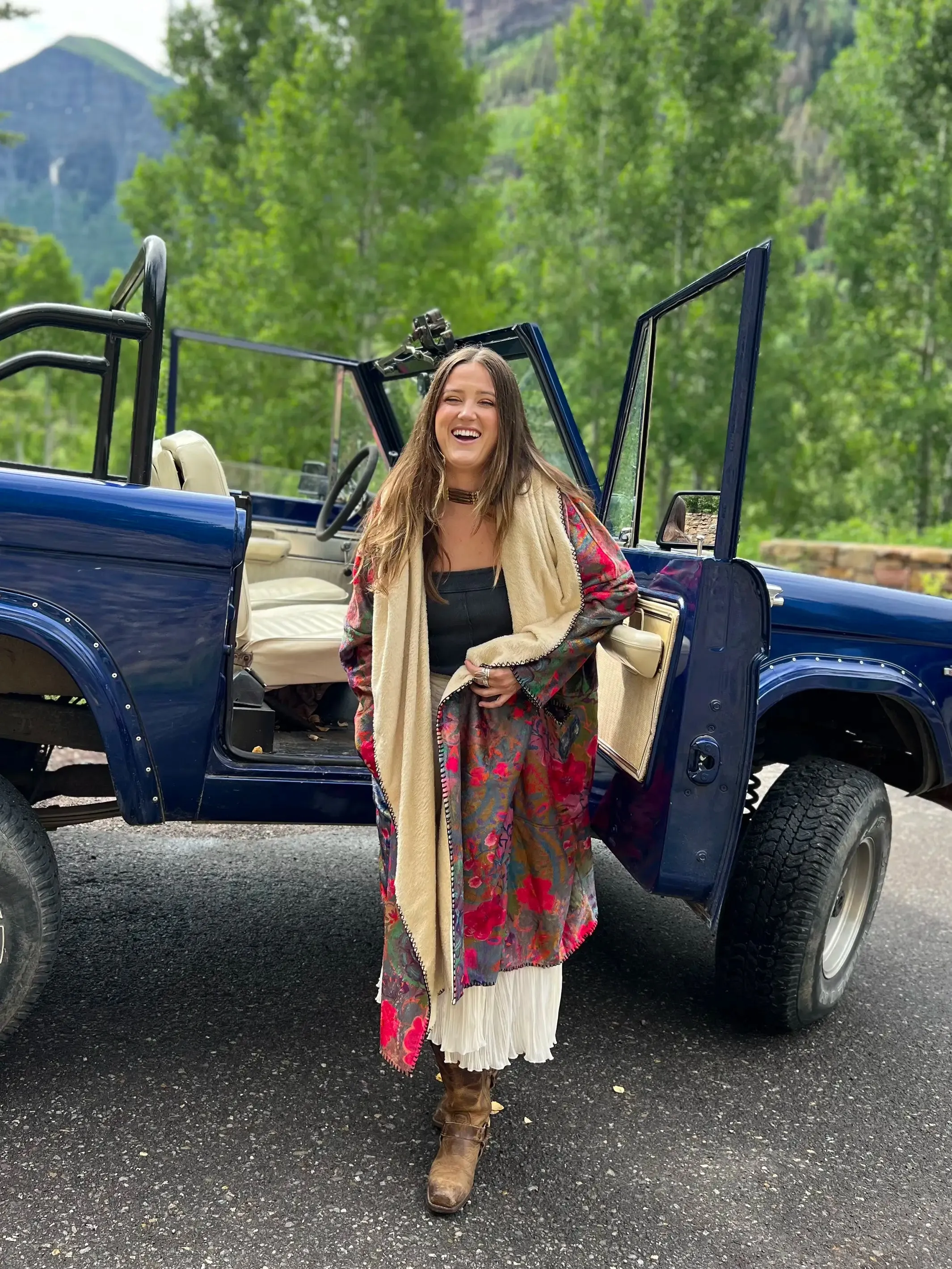 Cozy Blanket Kimono - Medallion Arch Long Length sold by NATURAL LIFE product image thumbnail 3