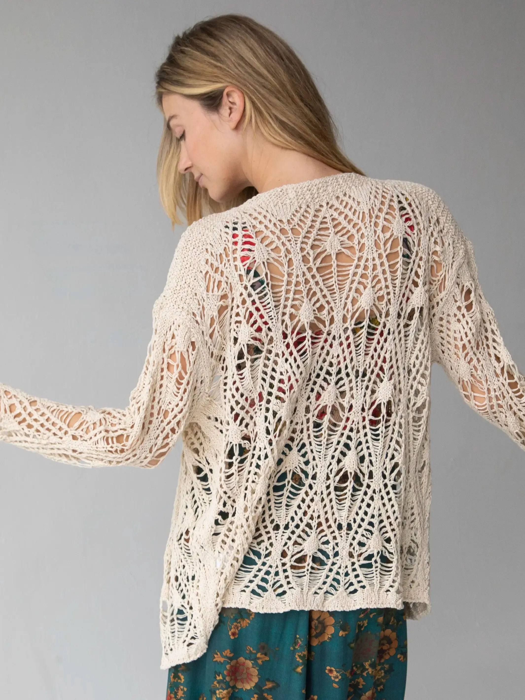 Abigail Cardigan - Cream sold by NATURAL LIFE product image thumbnail 3