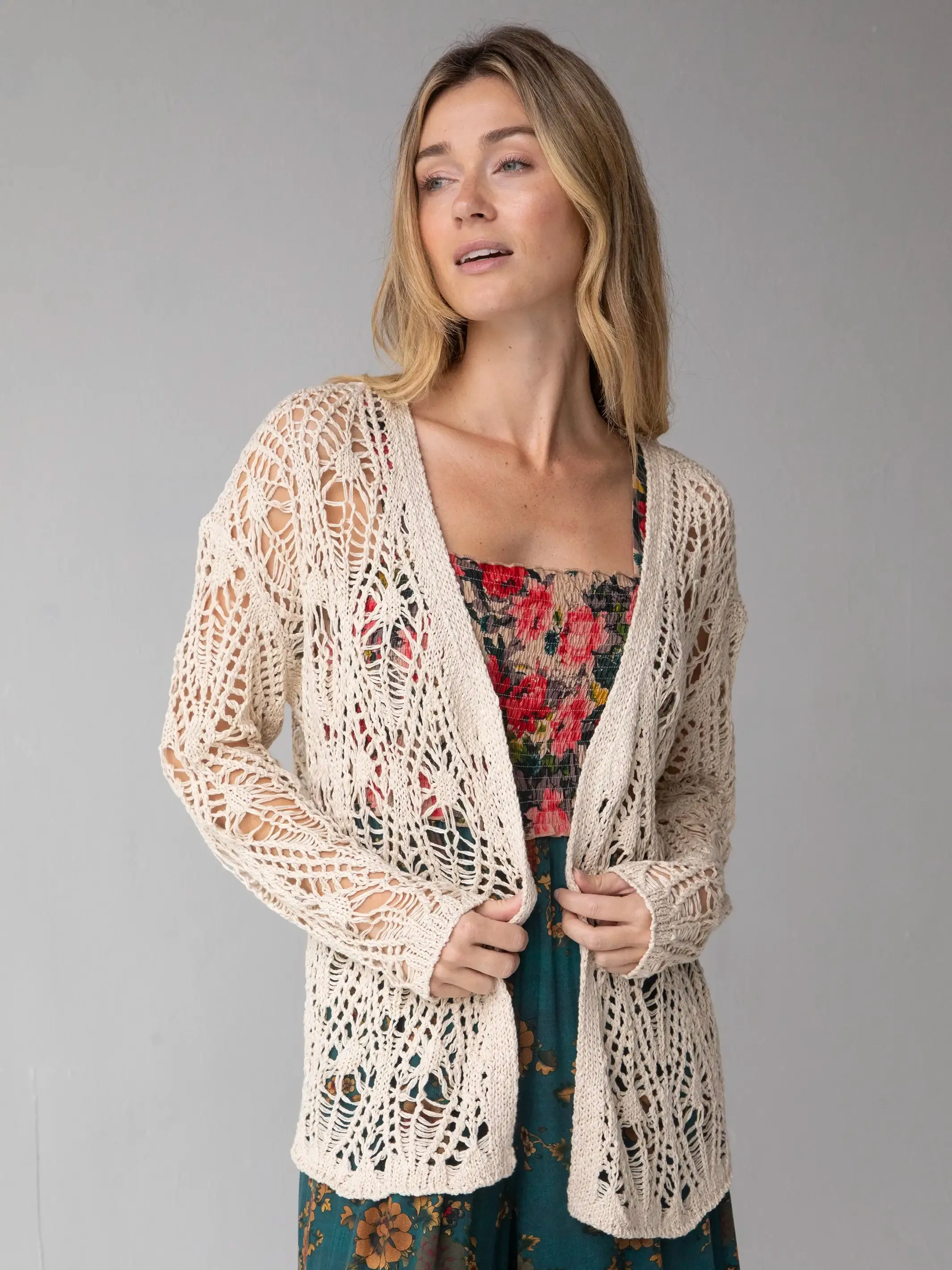 Abigail Cardigan - Cream sold by NATURAL LIFE