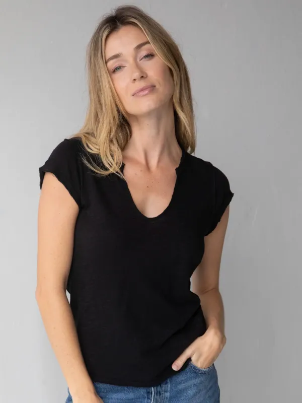 Molly Cotton Tee Shirt - Black sold by NATURAL LIFE