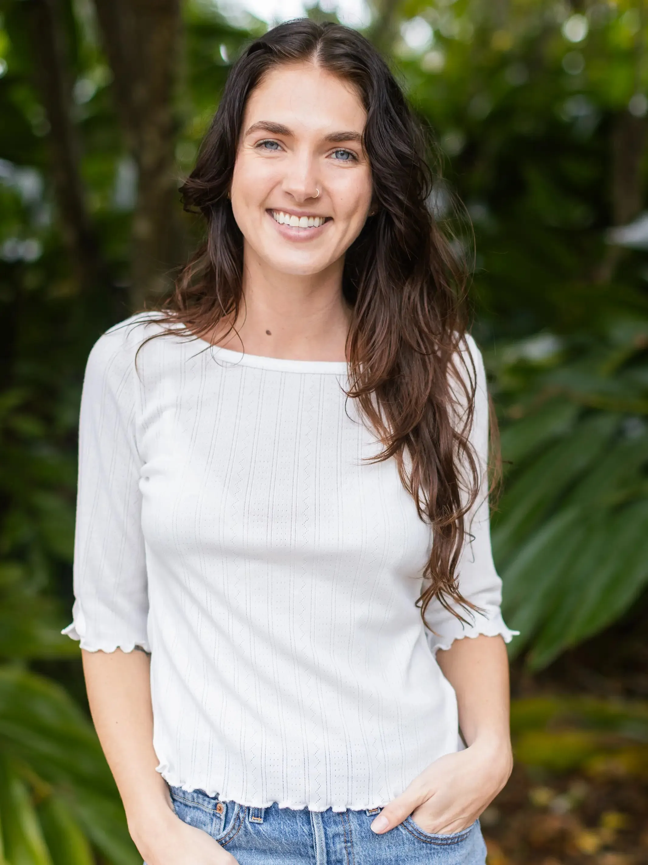 Leah Pointelle Top - Cream sold by NATURAL LIFE