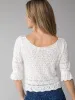 Out & About Sweater Top - White sold by NATURAL LIFE