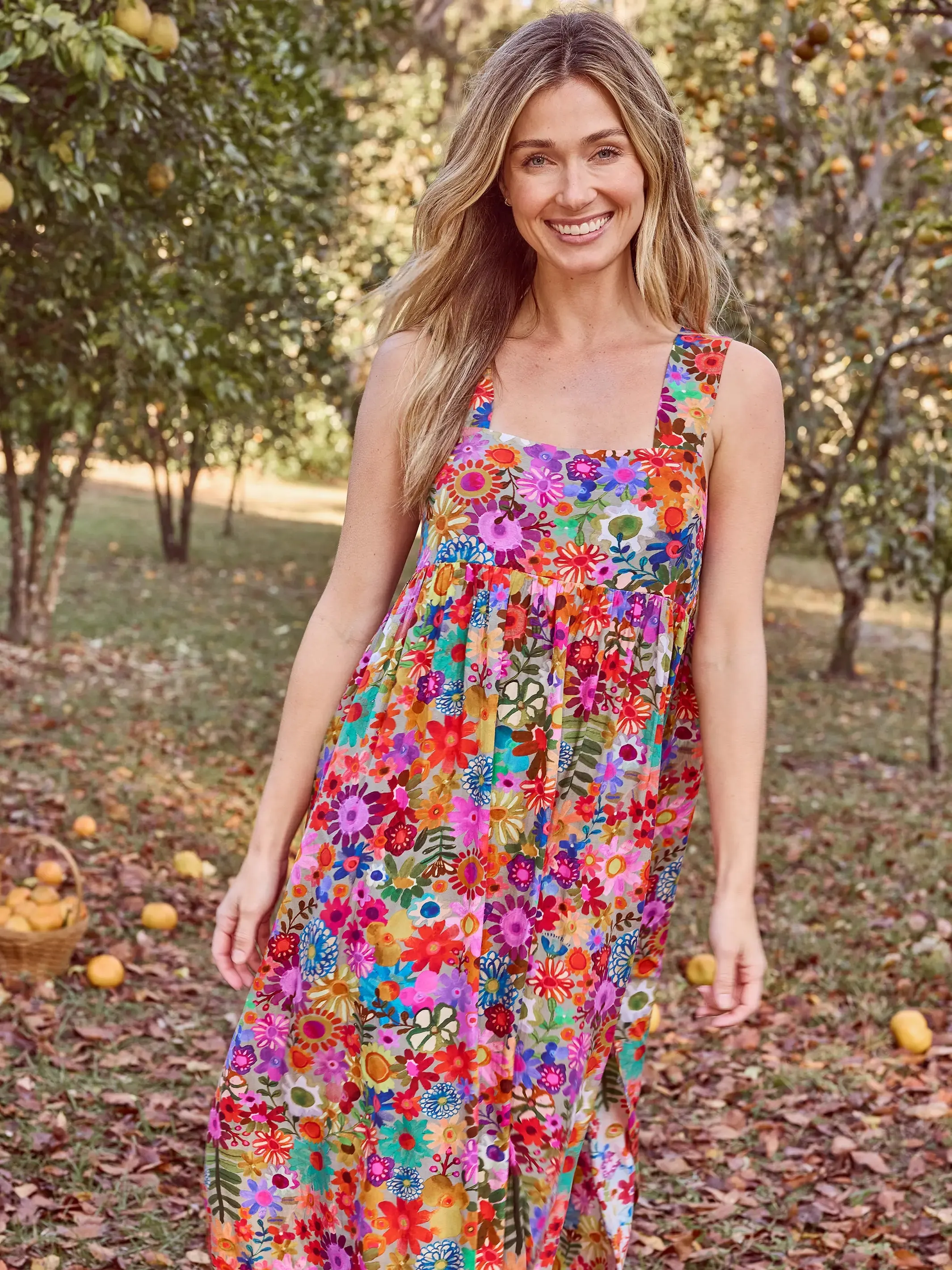 Tricia Maxi Dress - Bright Red Pink Yellow sold by NATURAL LIFE product image thumbnail 2