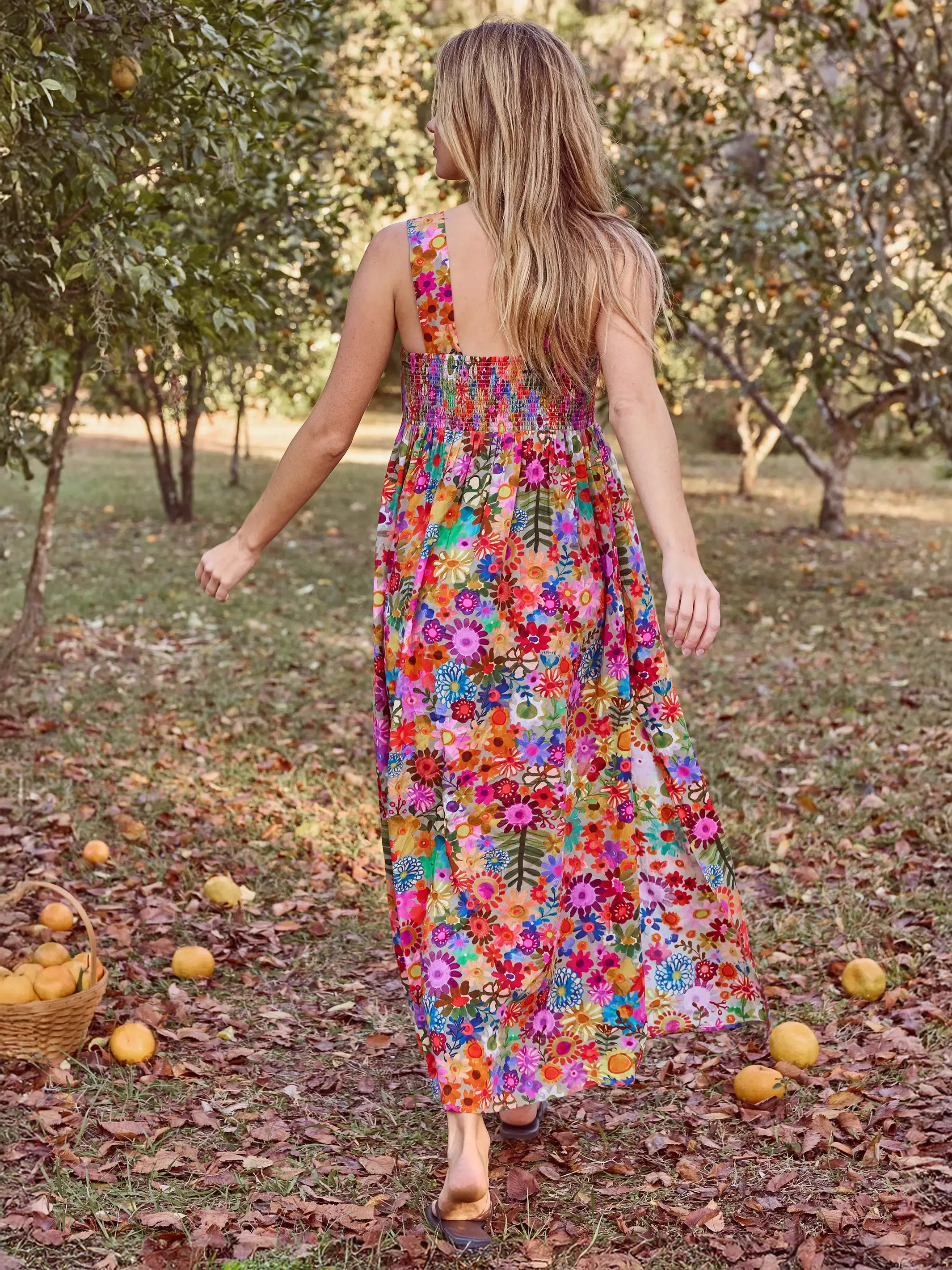 Tricia Maxi Dress - Bright Red Pink Yellow sold by NATURAL LIFE product image thumbnail 3