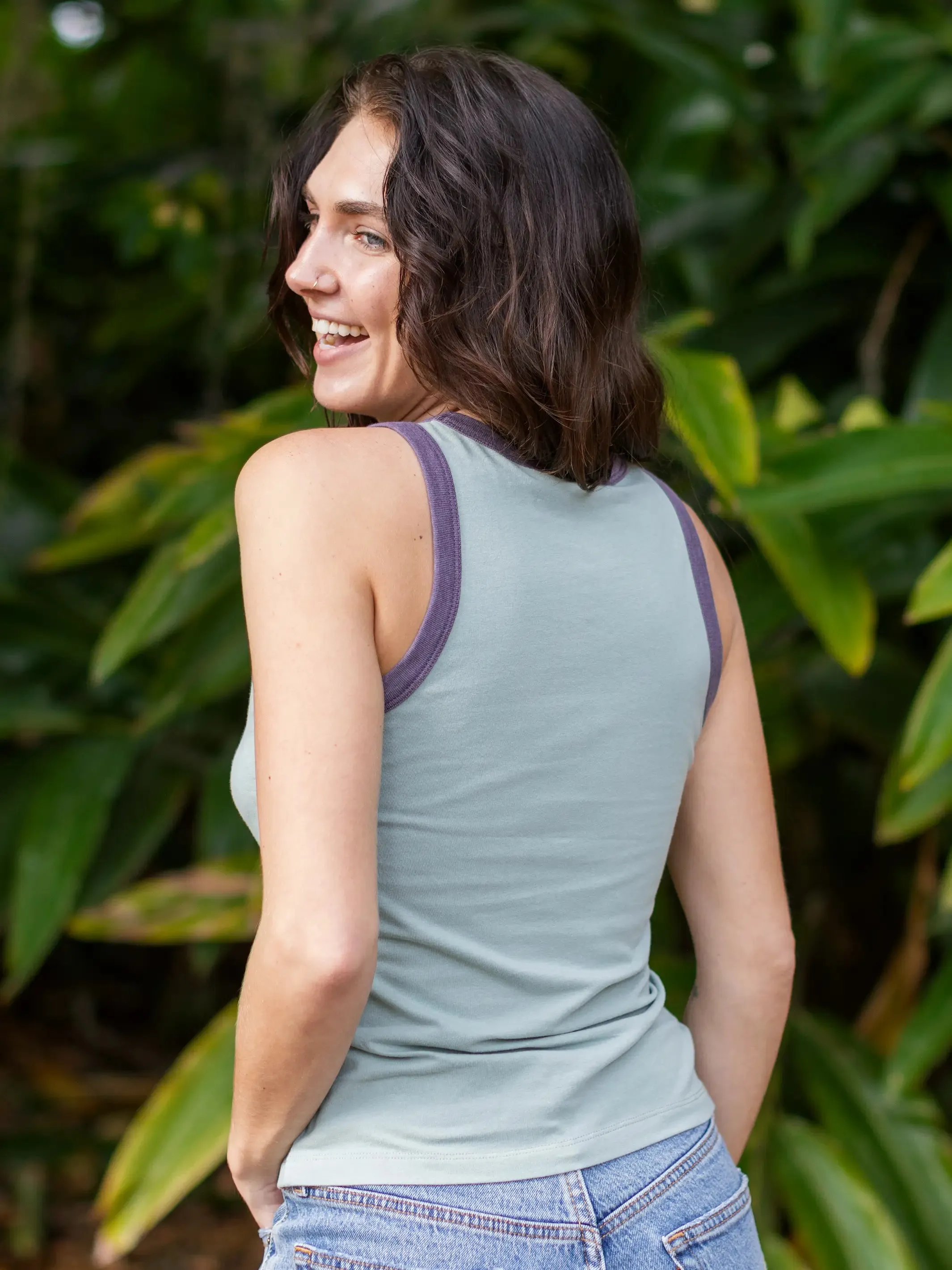 Ringer Tank Top - Bay Heart sold by NATURAL LIFE product image thumbnail 2