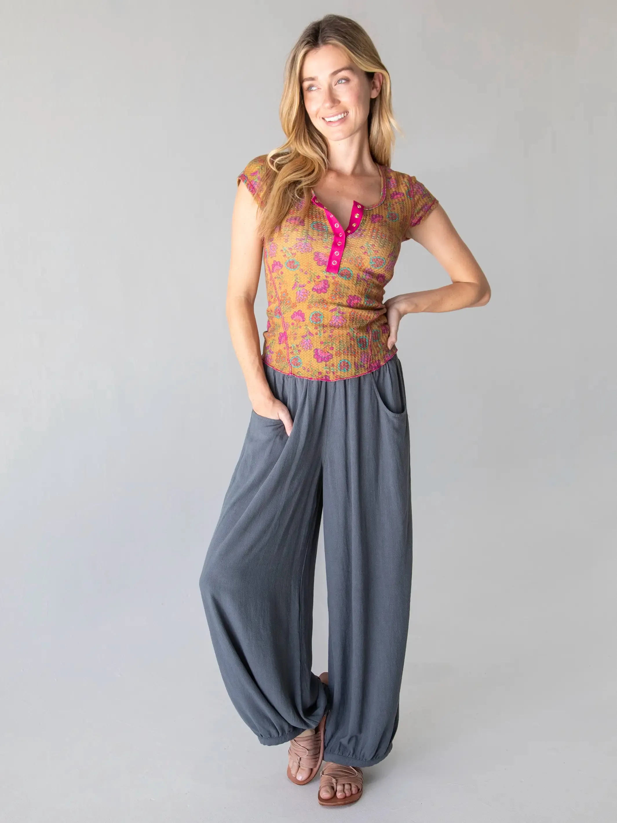 Around The Town Pant - Dark Blue Grey sold by NATURAL LIFE product image thumbnail 4