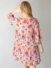 Charlotte Dress - Pink Folk Floral sold by NATURAL LIFE