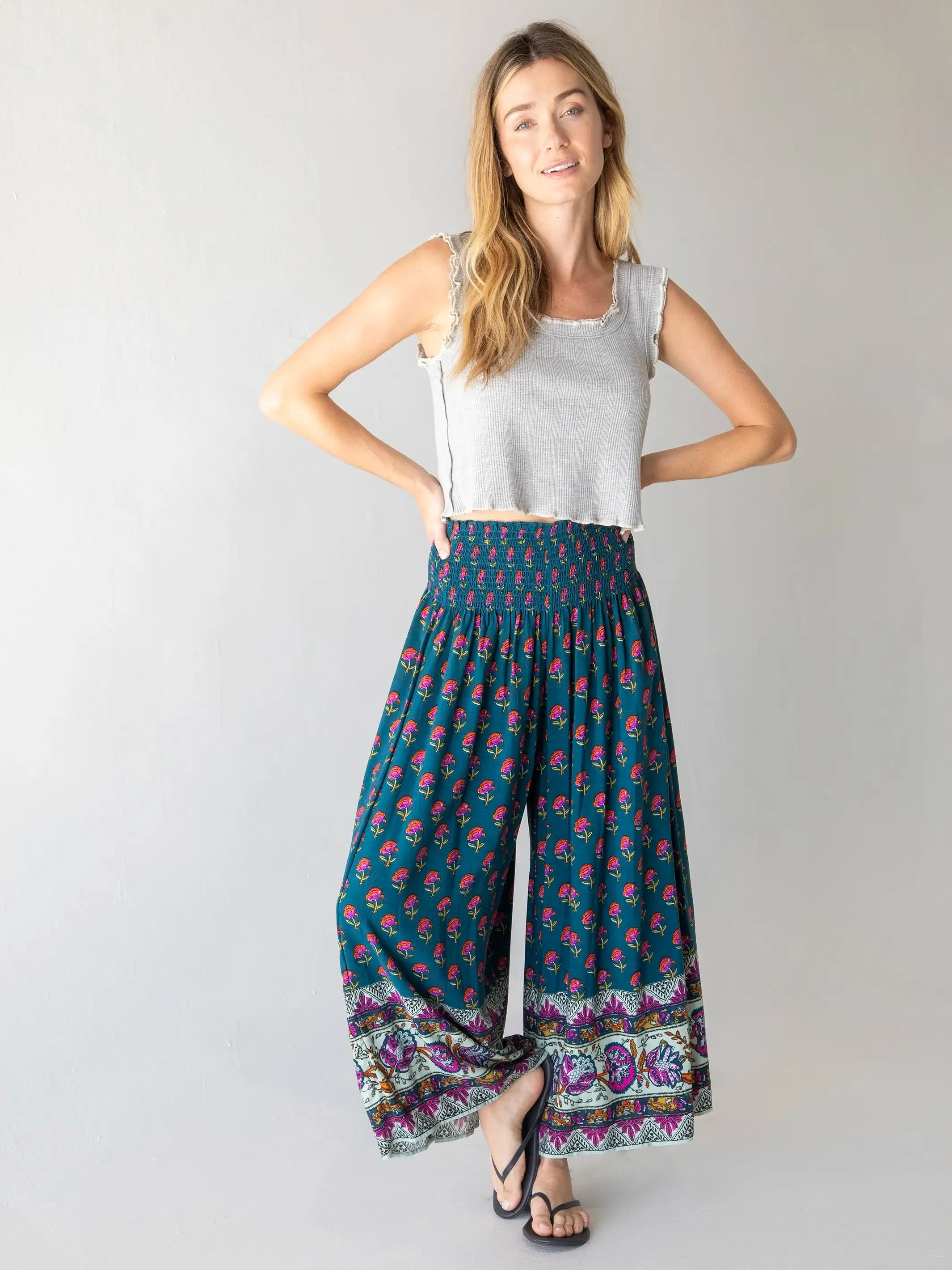 Sunroom Ruffle Tank - Heather Grey sold by NATURAL LIFE product image thumbnail 3