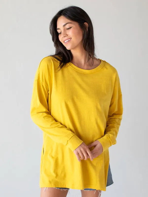 Hang Around Cotton Tunic - Yellow sold by NATURAL LIFE