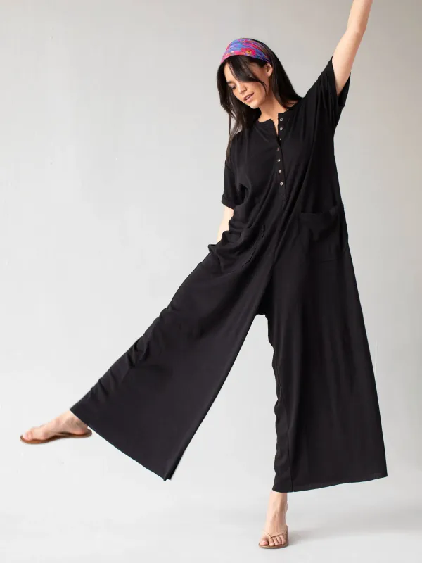 Jenna Jumpsuit - Black sold by NATURAL LIFE